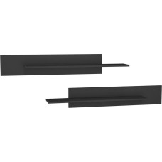 Полка НК-МЕБЕЛЬ POINT комплект полок Чёрный/Чёрный глянец 71774471