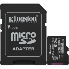 Флеш карта KINGSTON Флеш карта microSDXC 512GB SDCS3/512GB Canvas Select Plus V30 A1 + adapter