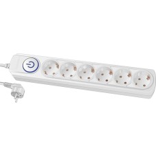 Сетевой фильтр IPPON Сетевой фильтр BK-6-EU-5-10-W, 5м, белый
