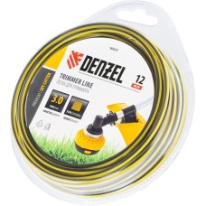 Леска для триммера DENZEL Леска для триммера двухкомпонентная квадратная, 3,0мм х 12м, блистер SkyCutter 96839
