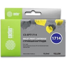 CACTUS Картридж CS-EPT1714, 17XL, желтый / CS-EPT1714