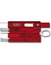 VICTORINOX Швейцарская карта SwissCard Classic (0.7100.T) красный полупрозрачный коробка подарочная