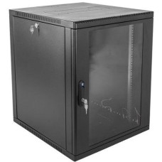 Электроника / Телекоммуникационные шкафы ЦМО Шкаф коммутационный ШРН-12.500-9005 настенный, стеклянная передняя дверь, 12U, 600x612x529 мм