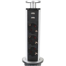 PREMIER Сетевой разветвитель 3R USB 1.8м (3 розетки) серый (коробка)