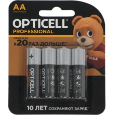 OPTICELL Батарея Professional LR6 AA (4шт) блистер
