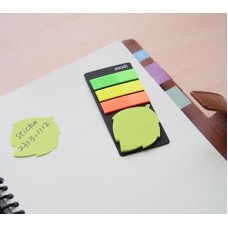 STICK`N Блок самоклеящийся бумажный 21476 44x44мм 20лист. 70г/м2 неон зеленый вырубной 