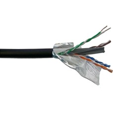 LANMASTER Кабель информационный LAN-6EUTP-WP-OUT кат.6 UTP 4 пары 23AWG PE внешний 305м черный