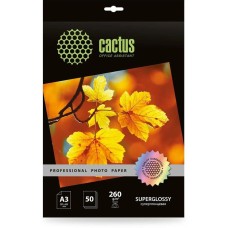CACTUS Фотобумага Prof CS-HGA326050 A3/260г/м2/50л./белый глянцевое для струйной печати