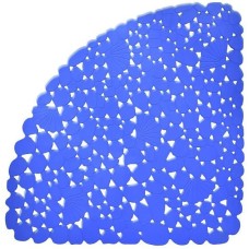 MULTIDOM Коврик для душевой кабины, 54х54 см (треугольный, синий) ПТ72-79