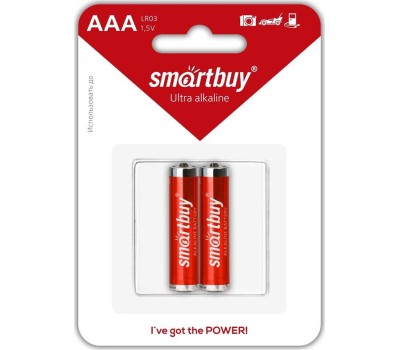 Элементы питания SMARTBUY (SBBA-3A02B) LR03-2BL