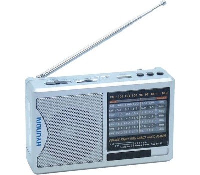 Радиоприемник HYUNDAI H-PSR160 серебро