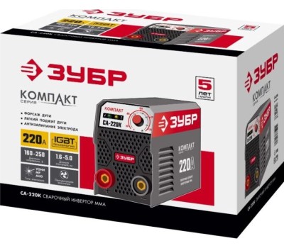 Сварочный аппарат ЗУБР СА-220К Сварочный аппарат инверторный 220 А