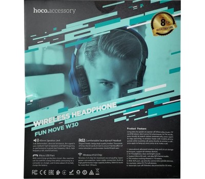 гарнинитура HOCO (6931474735799) W30 FUN MOVE синий