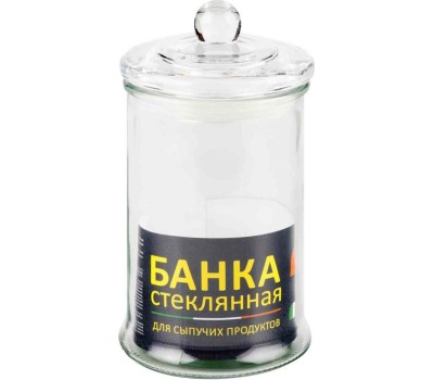 Стеклянная банка MALLONY Стеклянная банка для сыпучих продуктов с крышкой BANCA, объем: 0.4 л (003600)
