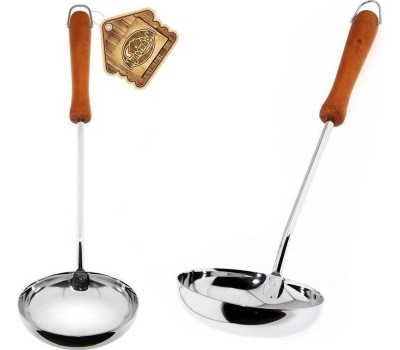 Шумовка хром дерев. ручка MULTIDOM Шумовка хром дерев. ручка AN50-33