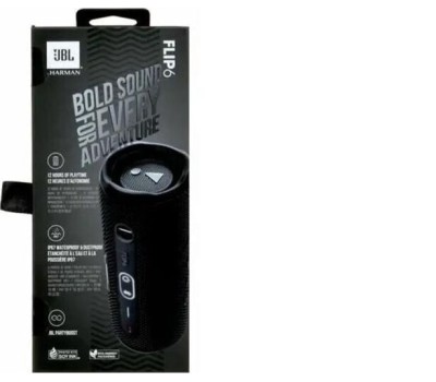 Колонка портативная JBL FLIP 6 BLACK черная (JBLFLIP6BLK) [ПИ]