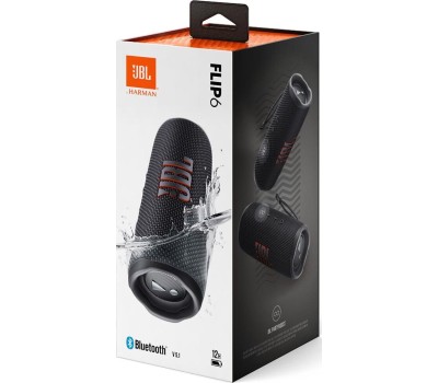 Колонка портативная JBL FLIP 6 BLACK черная (JBLFLIP6BLK) [ПИ]
