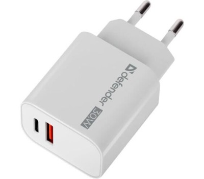 Сетевой адаптер DEFENDER (83674) UPA-130 USB-C/PD30W+USB-A/QC3.0