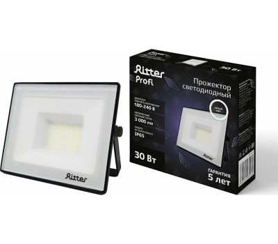 Прожектор светодиодный RITTER 53416 1 PROFI 30 Вт 4000К черный