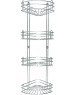 РОССИЯ RUS-385026-4 Zn Полка для ванной 4-ярусная угловая