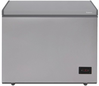Морозильник БИРЮСА M210KDN 160л (ларь, глухая крышка) металлик
