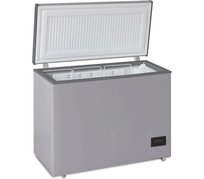 Морозильник БИРЮСА M210KDN 160л (ларь, глухая крышка) металлик