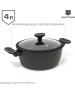 Кастрюля AUFFMAN AM-3100 объем 4л с крышкой 24*10,5см