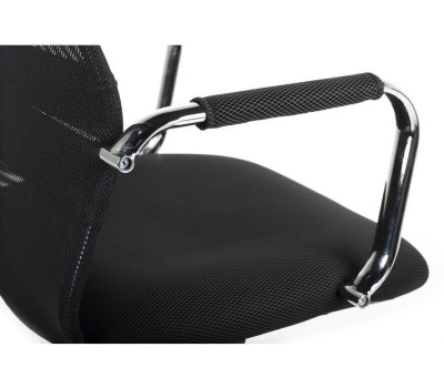 Кресло руководителя БЮРОКРАТ KB-9N на колесиках, сетка/ткань, черный [kb-9n/black]