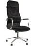 Кресло руководителя БЮРОКРАТ KB-9N на колесиках, сетка/ткань, черный [kb-9n/black]