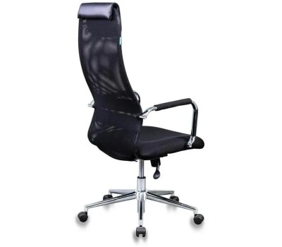 Кресло руководителя БЮРОКРАТ KB-9N на колесиках, сетка/ткань, черный [kb-9n/black]