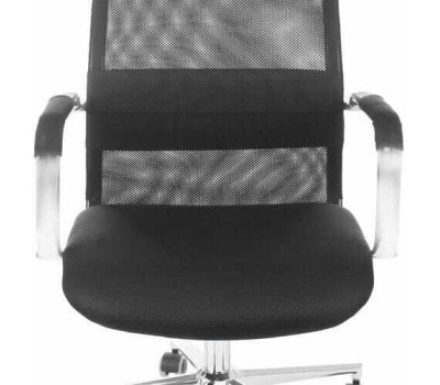 Кресло руководителя БЮРОКРАТ KB-9N на колесиках, сетка/ткань, черный [kb-9n/black]