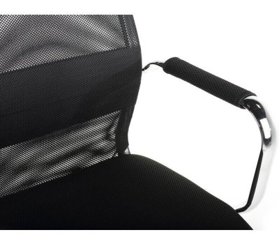 Кресло руководителя БЮРОКРАТ KB-9N на колесиках, сетка/ткань, черный [kb-9n/black]