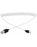 REXANT Кабель USB-A – micro USB, 2,4А, 1м, белый, витой