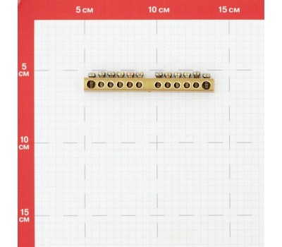 REXANT Шина PEN «земля-ноль» 6х9мм 12/1 (12 групп/крепеж по центру)