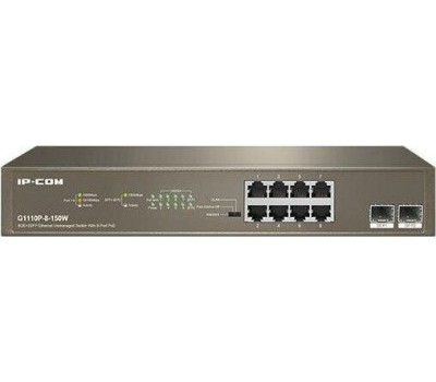 Коммутатор TENDA Коммутатор 8PORT 1000M POE G1110P-8-150W IP-COM