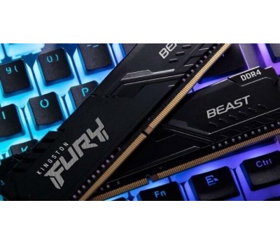 Оперативная память KINGSTON Оперативная память Fury Beast Black KF432C16BB/16 DDR4 - 1x 16ГБ 3200МГц, DIMM, Ret