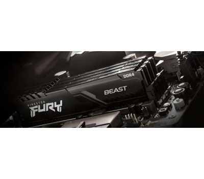 Оперативная память KINGSTON Оперативная память Fury Beast Black KF432C16BB/16 DDR4 - 1x 16ГБ 3200МГц, DIMM, Ret