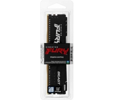 Оперативная память KINGSTON Оперативная память Fury Beast Black KF432C16BB/16 DDR4 - 1x 16ГБ 3200МГц, DIMM, Ret