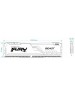 Оперативная память KINGSTON Оперативная память Fury Beast Black KF432C16BB/16 DDR4 - 1x 16ГБ 3200МГц, DIMM, Ret
