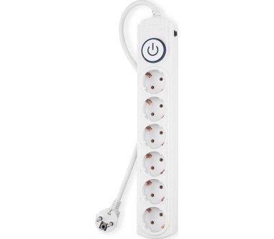 Сетевой фильтр IPPON Сетевой фильтр BK-6-EU-5-10-W, 5м, белый