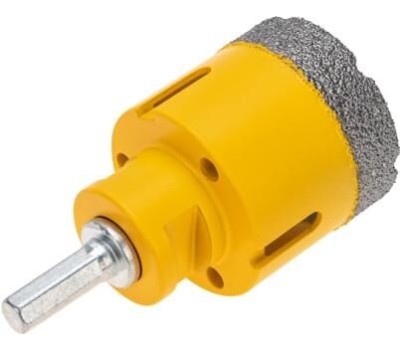 KRANZ Коронка алмазная профессиональная по керамограниту и железобетону М14, вакуумное спекание, 50мм, для УШМ