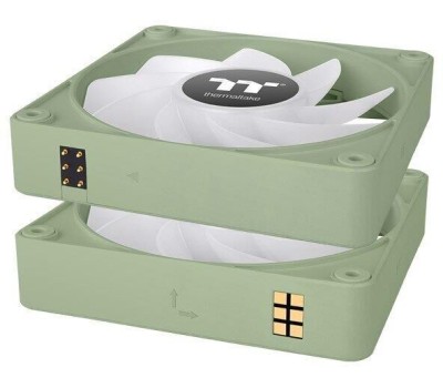 THERMALTAKE Вентилятор CT120 EX Sync Matcha 3шт, 120мм, 4-pin, 2000об/мин, 28.5 дБ, ARGB, зеленый, Ret [cl-f196-pl12mg-a]