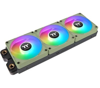 THERMALTAKE Вентилятор CT120 EX Sync Matcha 3шт, 120мм, 4-pin, 2000об/мин, 28.5 дБ, ARGB, зеленый, Ret [cl-f196-pl12mg-a]