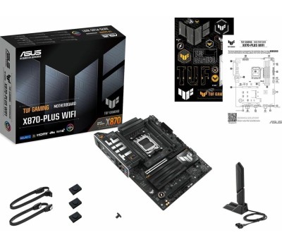 Материнская плата ASUS Материнская плата TUF GAMING X870-PLUS WIFI, Socket AM5, AMD X870, ATX, Ret