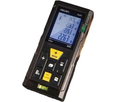 DELI Лазерный дальномер DL4171 Диапазон измерения 0,05;100м, точность измерения ±3мм