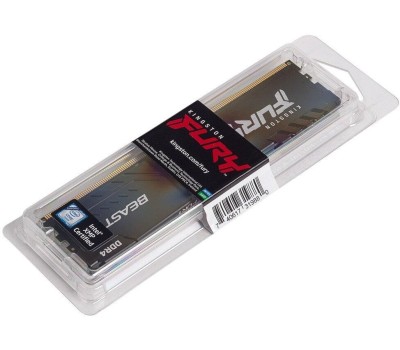 KINGSTON Модуль памяти FURY Beast Black Gaming Memory KF432C16BB1/16 16GB DDR4 3200 DIMM Non-ECC, CL16, 1.35V, 1Gx8, RTL, (319880) {25}
