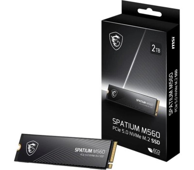 MSI Твердотельный накопитель SSD M.2 2280 1TB SPATIUM M560 Client SSD S78-440L0F0-P83, PCIe Gen5x4 with NVMe