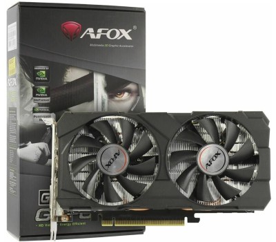 Видеокарта AFOX Видеокарта GTX1660TI 6Gb 192bit GDDR6 DP/DVI/HDMI ATX Dual Fan (AF1660TI-6144D6H4) RTL