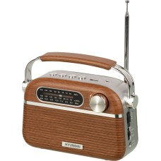 Радиоприемник HYUNDAI H-PSR200 дерево коричневое/серебро