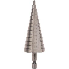 Сверло KRANZ (KR-12-6602) Сверло по металлу ступенчатое 4,0-30,0мм, 98мм, 62 HRC